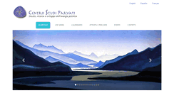 Desktop Screenshot of centrostudiparvati.com